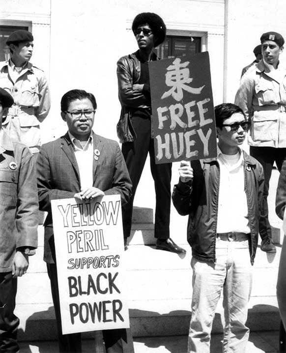 "Yellow peril supports Black power"  Oakland, CA 1968. Photograph by Roz Payne
